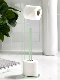 Next Green Sage Wire Toilet Roll Holder Clearance