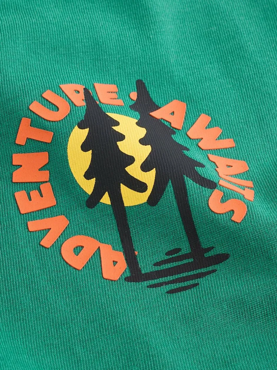 Next Green Scene Long Sleeve Back Print T-Shirt (3mths-8yrs) Online