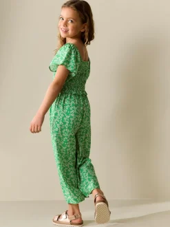 Next Green Shirred Jumpsuit (3-16yrs) Sale