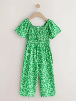 Next Green Shirred Jumpsuit (3-16yrs) Sale