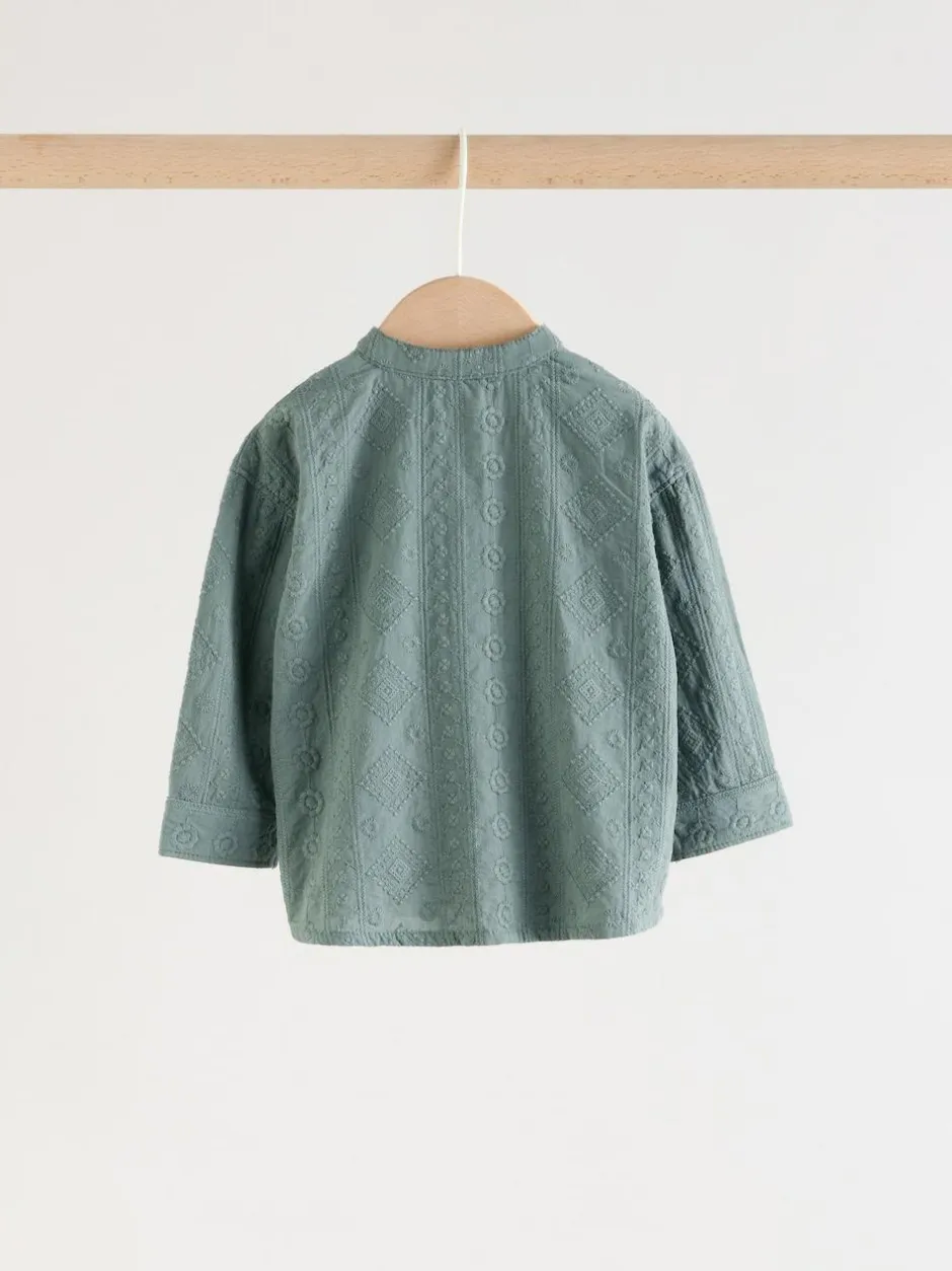 Next Shirt and Trousers Baby Set (0mths-3yrs) Green Sale