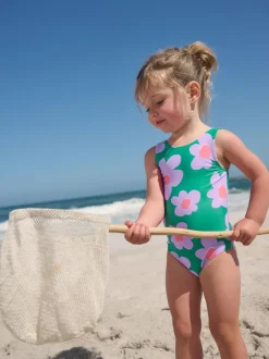 Next Swimsuit (3mths-7yrs) Green Stampy Floral