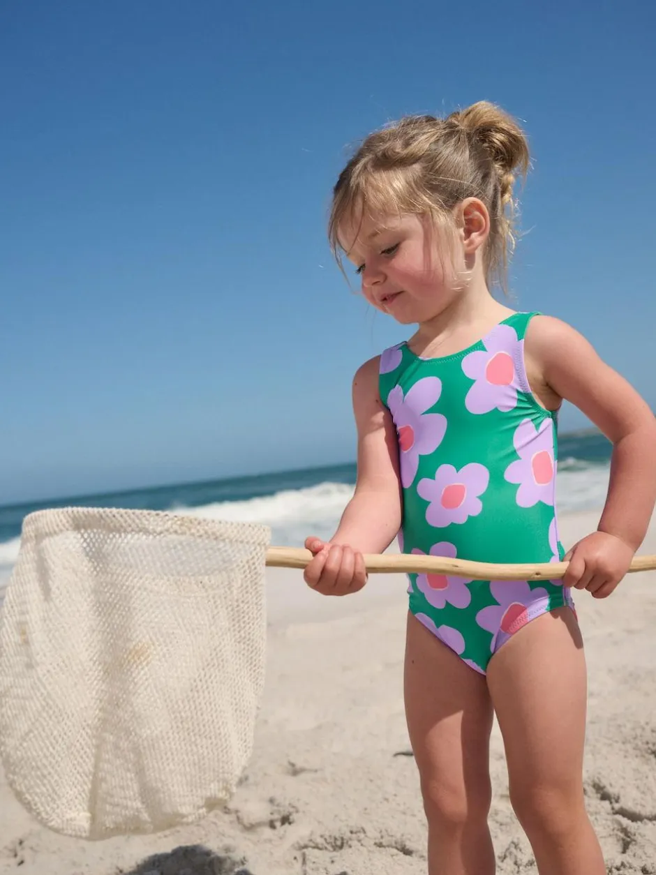 Next Swimsuit (3mths-7yrs) Green Stampy Floral