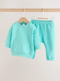 Next Sweat Top and Joggers Baby Set (0mths-2yrs) (0mths-2yrs) Green Best