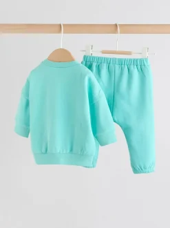 Next Sweat Top and Joggers Baby Set (0mths-2yrs) (0mths-2yrs) Green Best