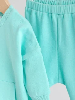Next Sweat Top and Joggers Baby Set (0mths-2yrs) (0mths-2yrs) Green Best