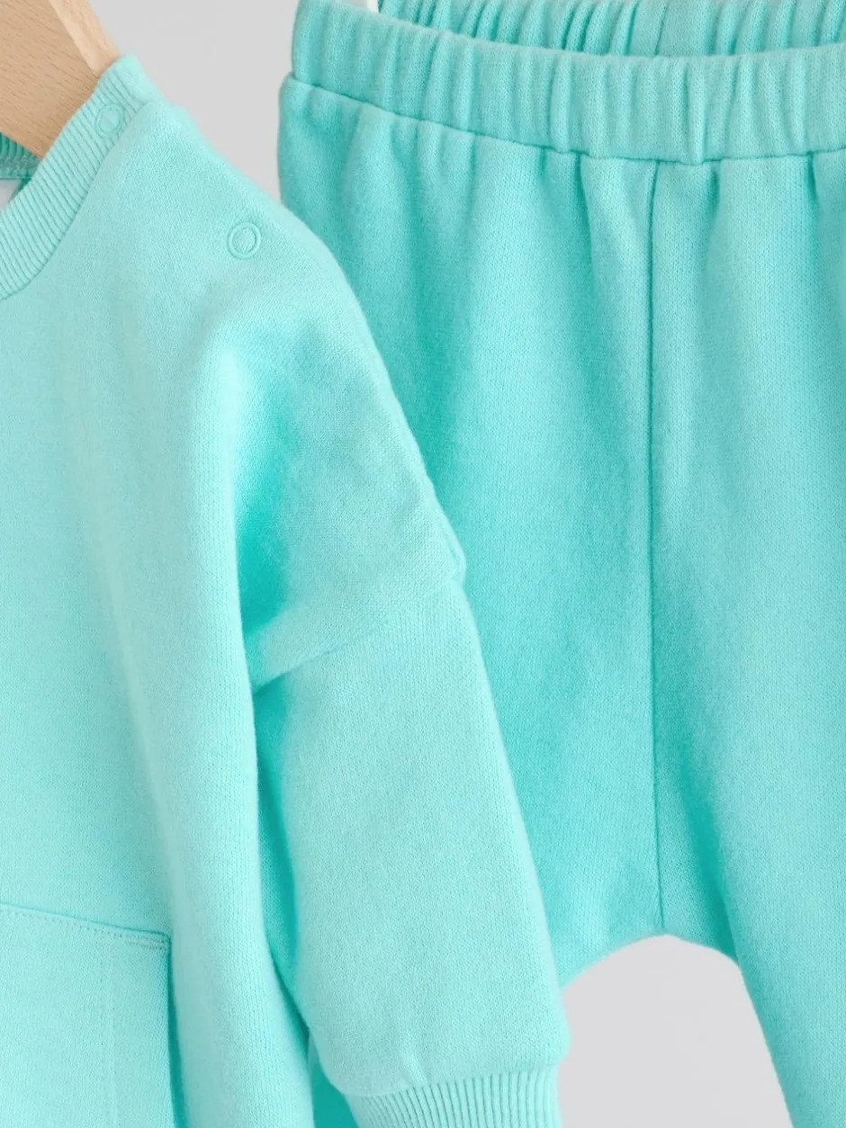 Next Sweat Top and Joggers Baby Set (0mths-2yrs) (0mths-2yrs) Green Best