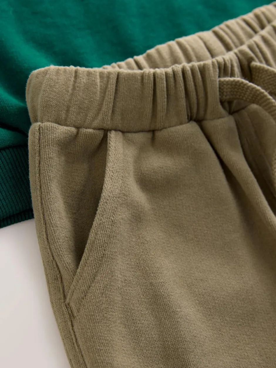 Next Sweatshirt and Utility Joggers Set (3mths-7yrs) Green Discount