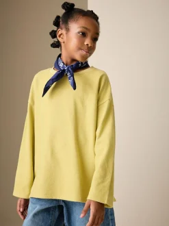 Next Textured Long Sleeve Top (3-16yrs) Green Online