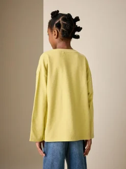 Next Textured Long Sleeve Top (3-16yrs) Green Online
