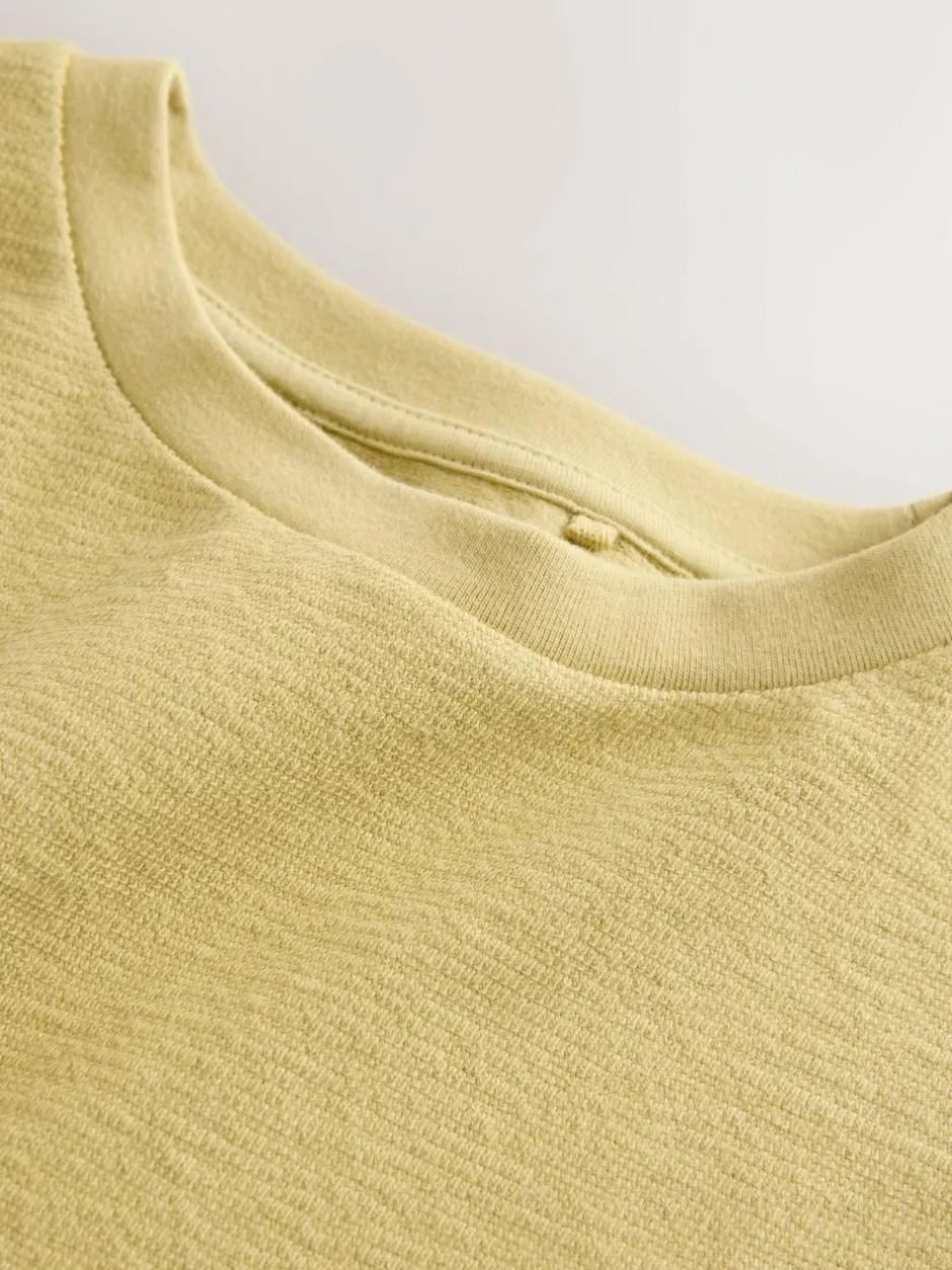 Next Textured Long Sleeve Top (3-16yrs) Green Online