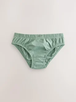 Next 100% Cotton Briefs 7 Pack (1.5-16yrs) Green/Blue Hot