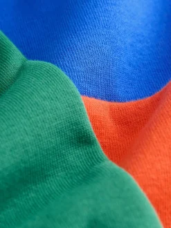 Next Funnel Neck Zip Sweat and Joggers Set (3mths-7yrs) Green/Blue Colourblock Discount