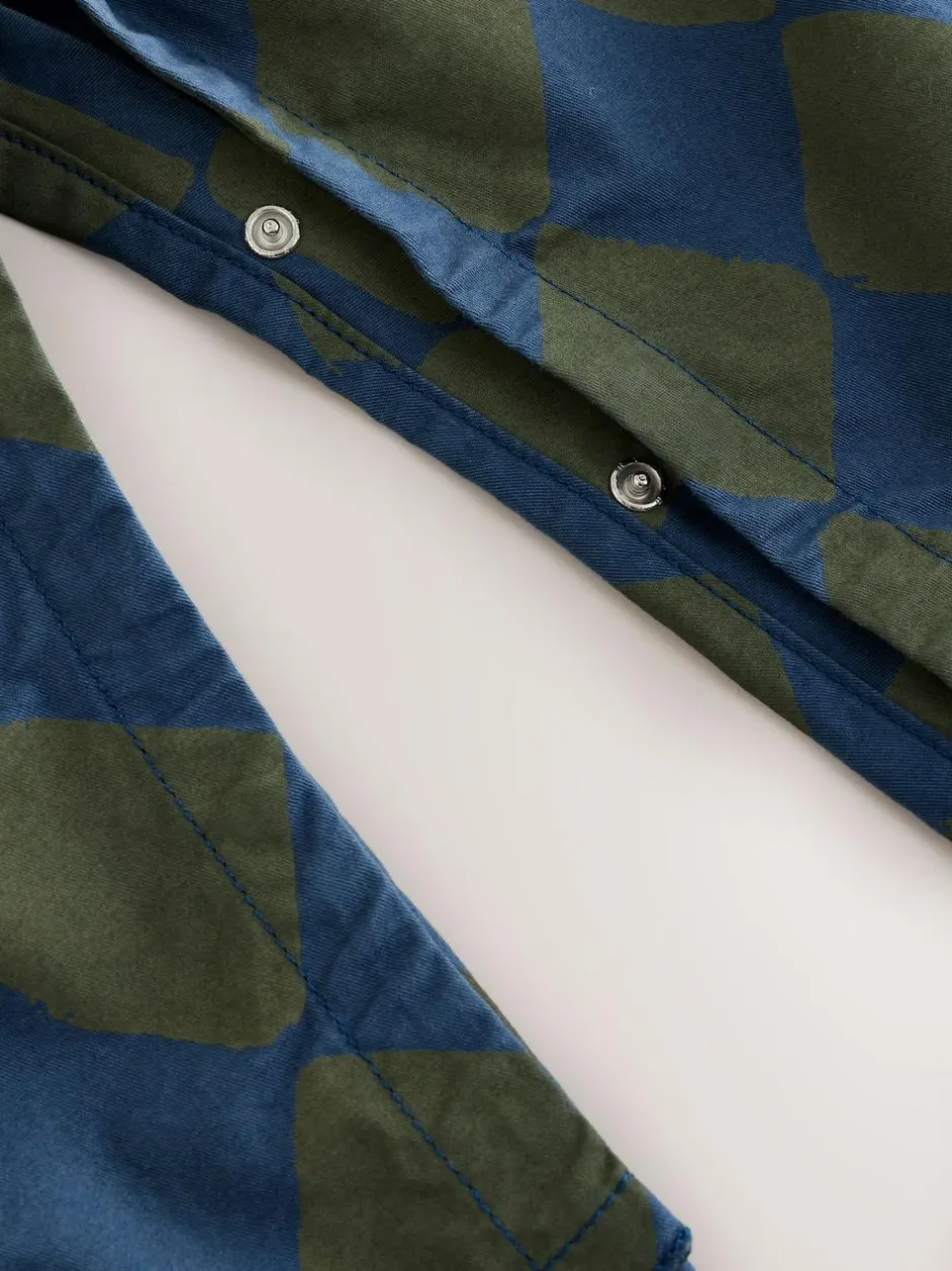 Next Dungarees (3mths-7yrs) Green/Blue Harlequin Online