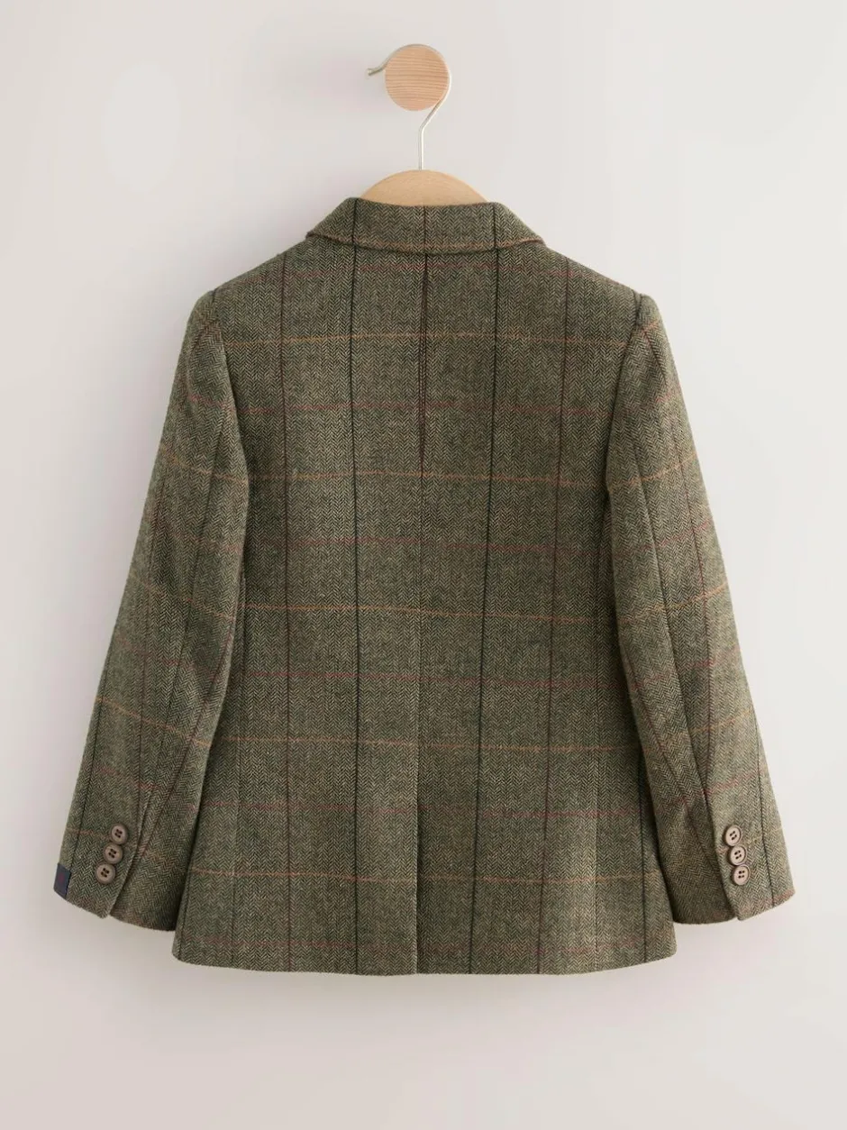 Next Blazer (3-16yrs) Green/Brown Check Hot
