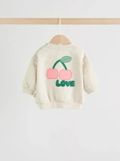 Next Baby Sweatshirt and Leggings 2 Piece Set (0mths-2yrs) Green/Ecru Outlet