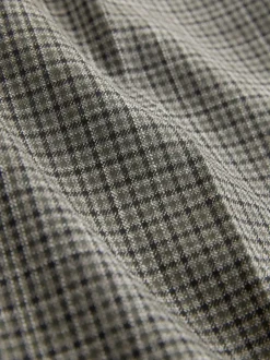 Next Green/Grey Check Slim Trousers