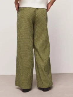 Next Gingham Wide Leg Trousers Green/Navy Blue Best