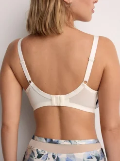 Next DD+ Non Pad Full Cup Bras 3 Pack with Side Support Green/Navy/Navy Print Clearance