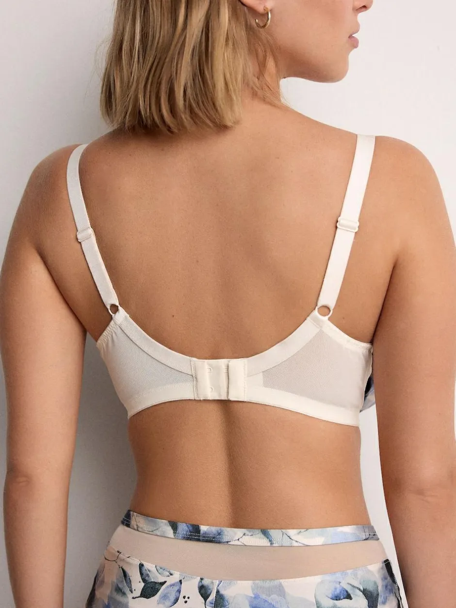 Next DD+ Non Pad Full Cup Bras 3 Pack with Side Support Green/Navy/Navy Print Clearance