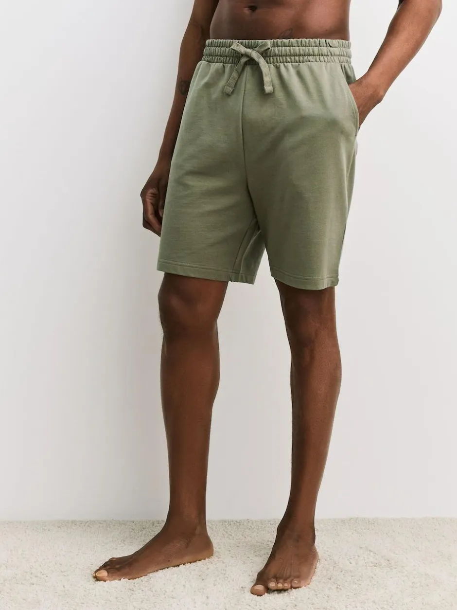 Next Loopback Soft Touch 2 Pack Jogger Shorts Green/Purple Hot