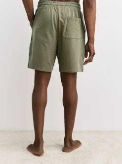 Next Loopback Soft Touch 2 Pack Jogger Shorts Green/Purple Hot