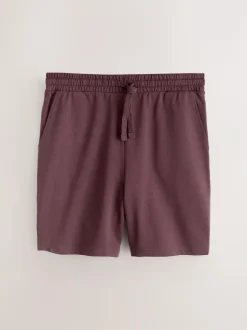 Next Loopback Soft Touch 2 Pack Jogger Shorts Green/Purple Hot