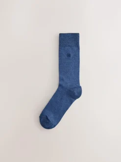Next 8 Pack Embroidered Lasting Fresh Socks Green/Red/Blue Discount