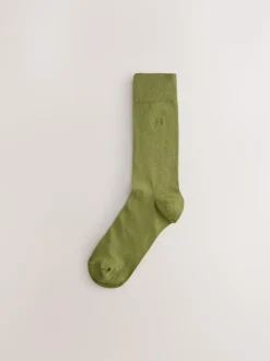Next 8 Pack Embroidered Lasting Fresh Socks Green/Red/Blue Discount