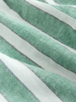 Next Green/White Summer Shorts With Linen Online