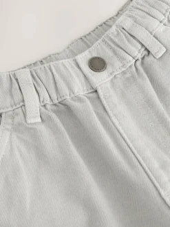 Next 100% Cotton Cargo Trouser Jeans (3mths-7yrs) Grey New