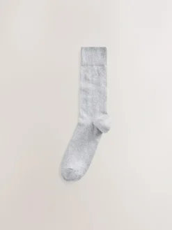 Next 5 Pack Embroidered Lasting Fresh Socks Grey Sale