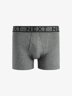 Next Grey A-Front Boxers 10 Pack New
