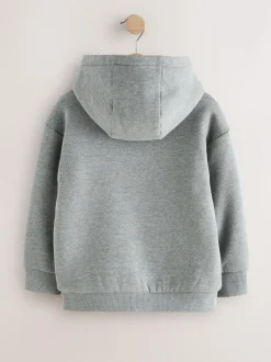Next Borg Fleece Zip Through Hoodie (3-16yrs) Grey Sale
