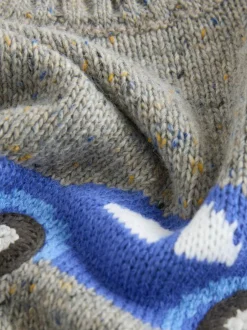 Next Grey Car Knitted Jumper (3mths-7yrs) Sale