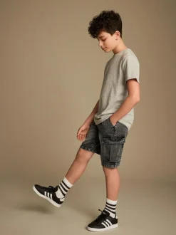Next Cargo Shorts (3-16yrs) Grey Clearance