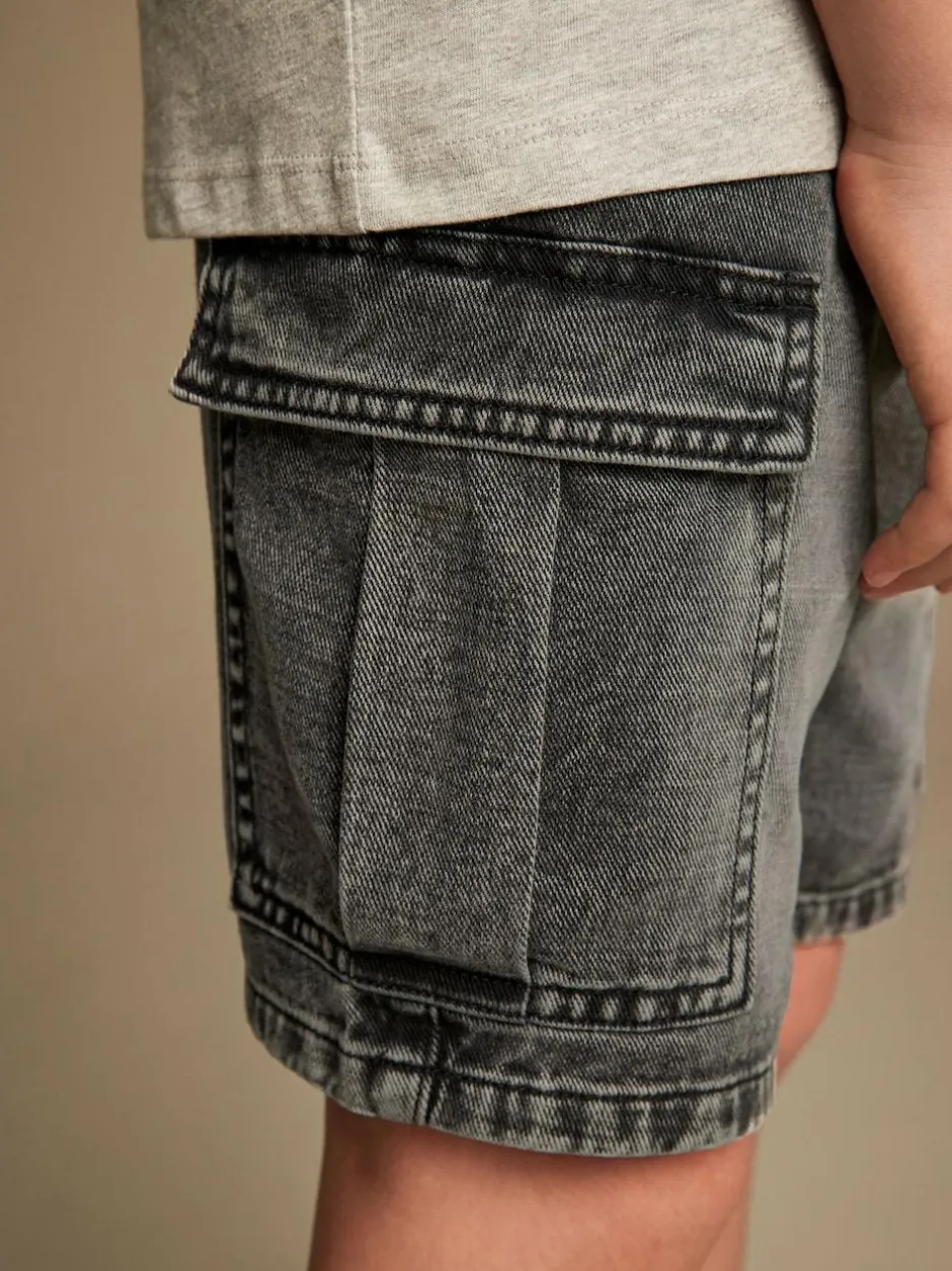 Next Cargo Shorts (3-16yrs) Grey Clearance
