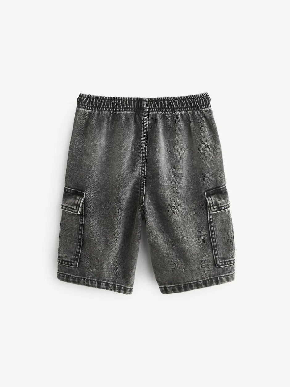 Next Cargo Shorts (3-16yrs) Grey Clearance