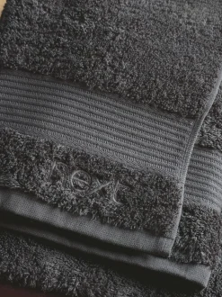 Next Grey Charcoal Egyptian Cotton Towel Discount