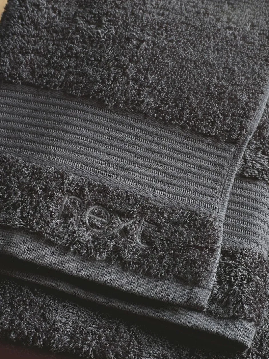 Next Grey Charcoal Egyptian Cotton Towel Discount
