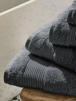 Next Grey Charcoal Egyptian Cotton Towel Discount