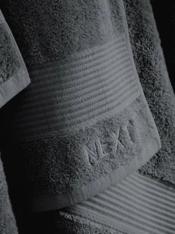 Next Grey Charcoal Egyptian Cotton Towel Discount