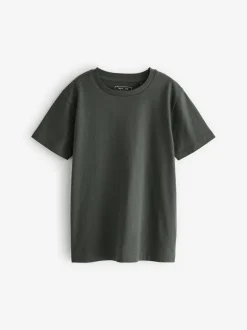 Next Grey Charcoal Regular Fit Short Sleeve T-Shirt (3-16yrs) Clearance