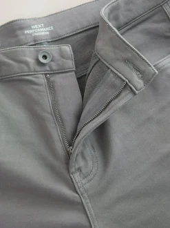 Next Straight Fit Comfort Stretch Jeans Grey Charcoal New