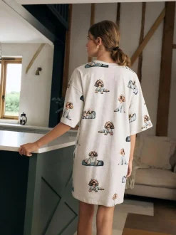Next Grey Charlie The Cockapoo Cotton Nightie Sale