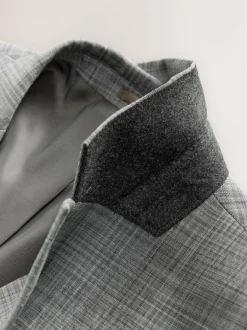Next Grey Check Muscle Fit Motionflex Stretch Suit Jacket Best