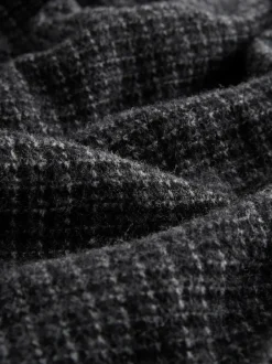 Next Smart Woven Scarf Grey Check New