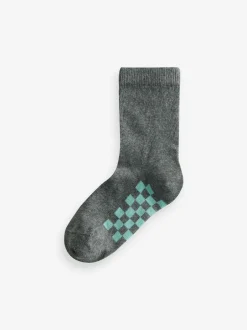 Next Grey Checkerboard Cotton Rich Socks 7 Pack Online