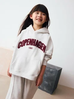 Next Grey City Slogan Hoodie (3-16yrs)