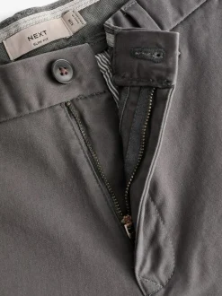Next Grey Dark Slim Fit Stretch Chinos Trousers Best